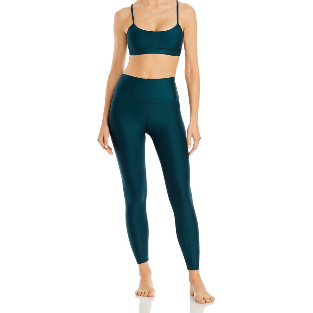 ALO Yoga 7/8 high-waist airlift legging. XXS. Midnight green. New